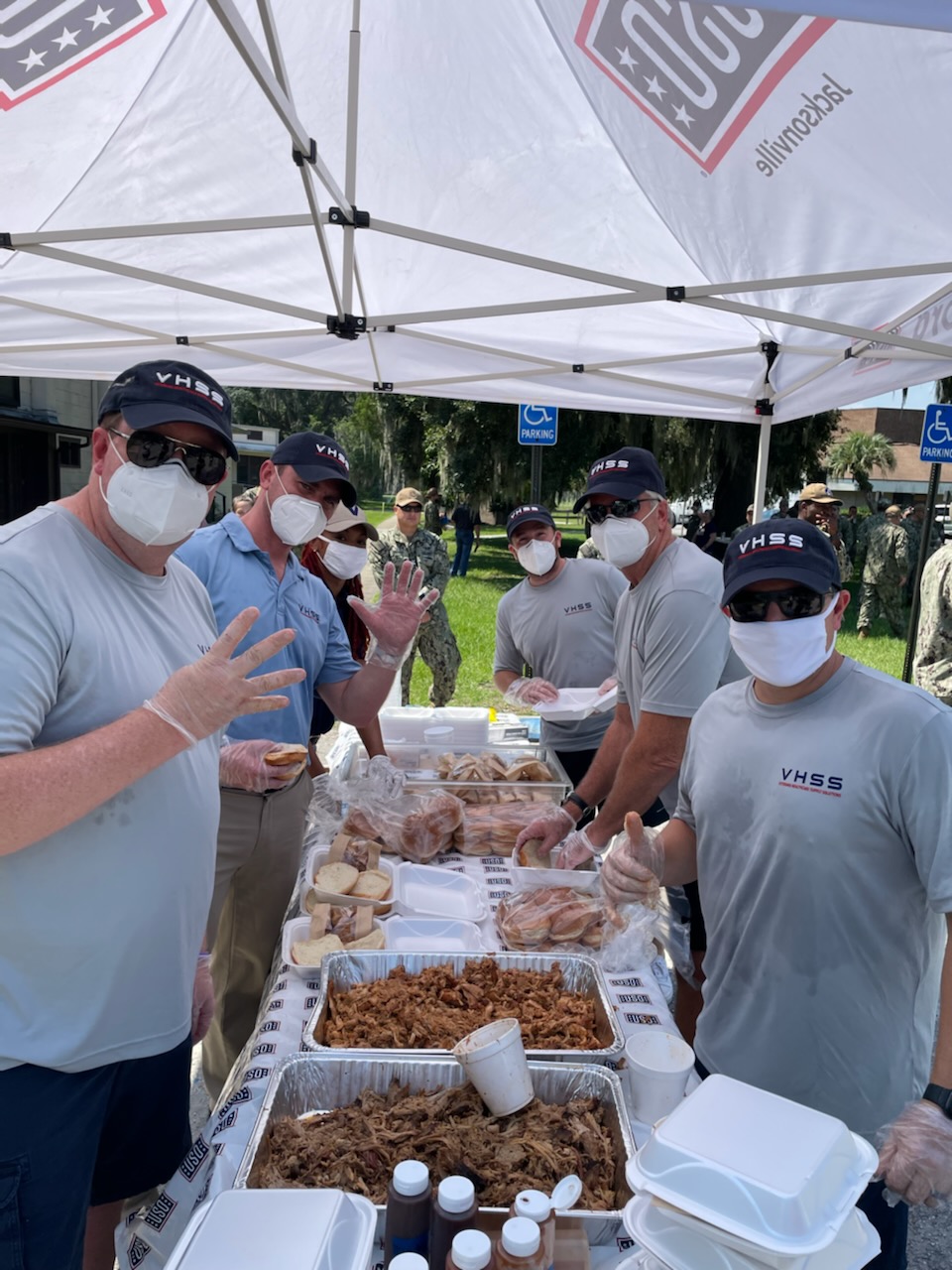 VHSS Hosts No Dough Lunch with the USO and Mission BBQ